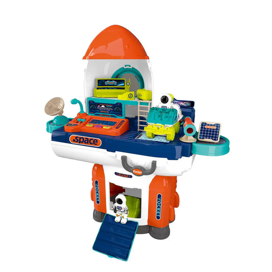 KIT de Estación y Cohete Espacial 2 en 1